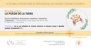 Atelier d'écriture Poésie de la Terre